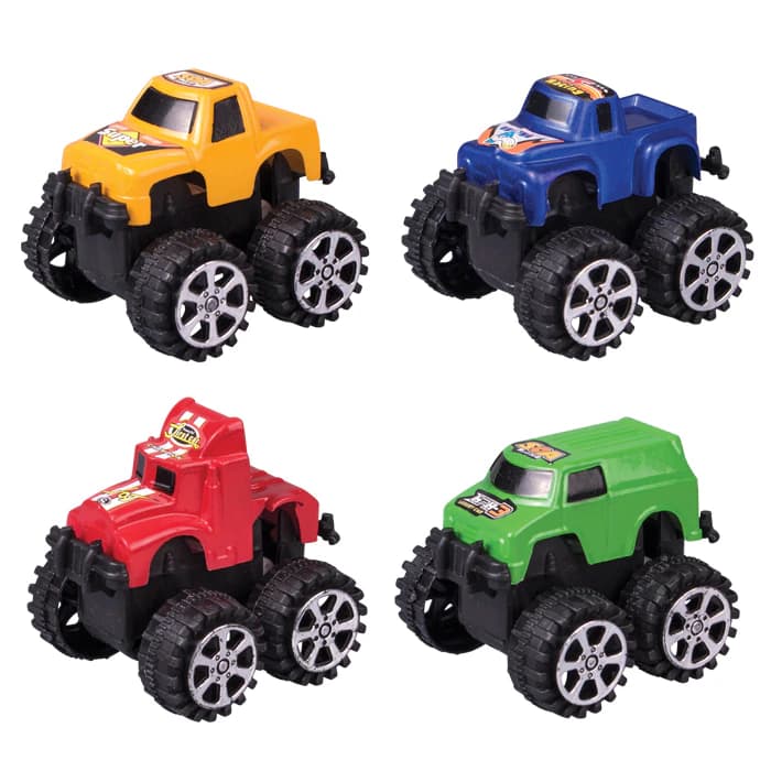3" Monster Trucks Assorted Colors, Pull-Back, 36/Pack, S2436 - 3" Monster Trucks Asst (36) - Image 1