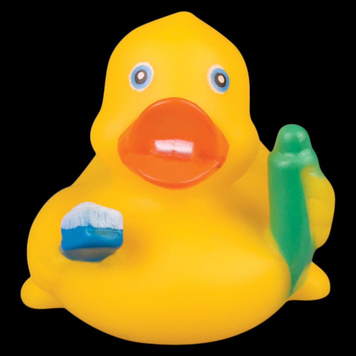 Sherman Specialty Dental Toy Duck, 2.5"H, Squeaks, Holds Toothbrush & Toothpaste, 24/Pack, S8901 - Dental Toy Ducks 2.5"H Pack of 24 - Image 1