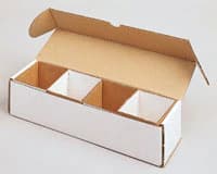 Corrugated Quadruple Model Box, White, 12.75 in x 2.75 in x 3.75 in, 24/Pk - Corrugated Quadruple Model Box - Image 1