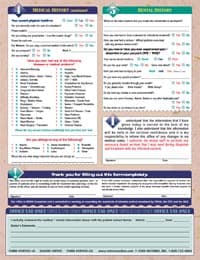 Adult Ortho Welcome Form, 2-Sided, English, Tan, 8.5 in x 11 in, 100/Box - Adult Ortho Welcome Form 2Side - Image 1