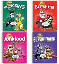 Captain Smile & Friends Coloring Book, 12 Pages, Assorted, 5.5 in x 7 in, 100/Package - Captain Smile Coloring Book - Image 1