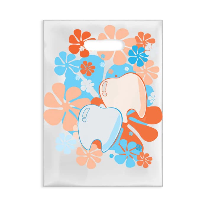 Sherman Specialty Flower Power Scatter Bag, 7.5" x 10", Clear Plastic, 100/Box, 98P - Flower Power Scatter Bag, 7.5" x 10", 100/Box, 98P - Image 1