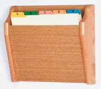 Chart Holder, 1-Pocket, Light Oak, 14" x 12" x 3.75" - Chart Holder 1-Pocket Lt Oak - Image 1