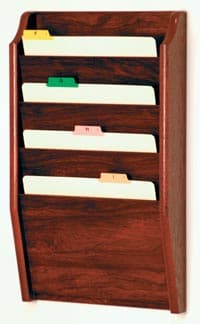 Chart Holder 4-Pocket Mahogany, 14x24x3.75 in, Each - Chart Holder 4-Pocket Mahogany - Image 1