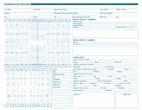 Dental Exam Record Chart Form, Permanent Arch & Service Record, 2-Sided, 8.5" x 11", Anatomic Diagrams, 250/Pkg - Chart Form Perm Arch & ServRec - Image 1