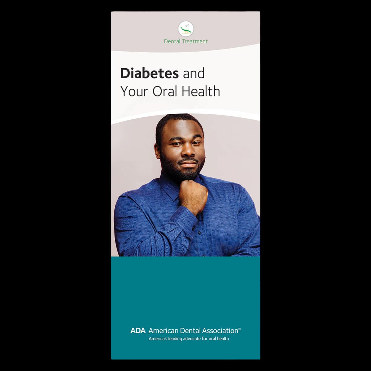 American Dental Association Brochure Diabetes & Oral Health, 8 Panels, English, 50/Package - Brochure Diabetes & Oral Healt - Image 1