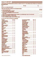 Form Health History, 2-Sided, English, 7.75 in x 10 in, 250/Package - Form Health History - Image 1