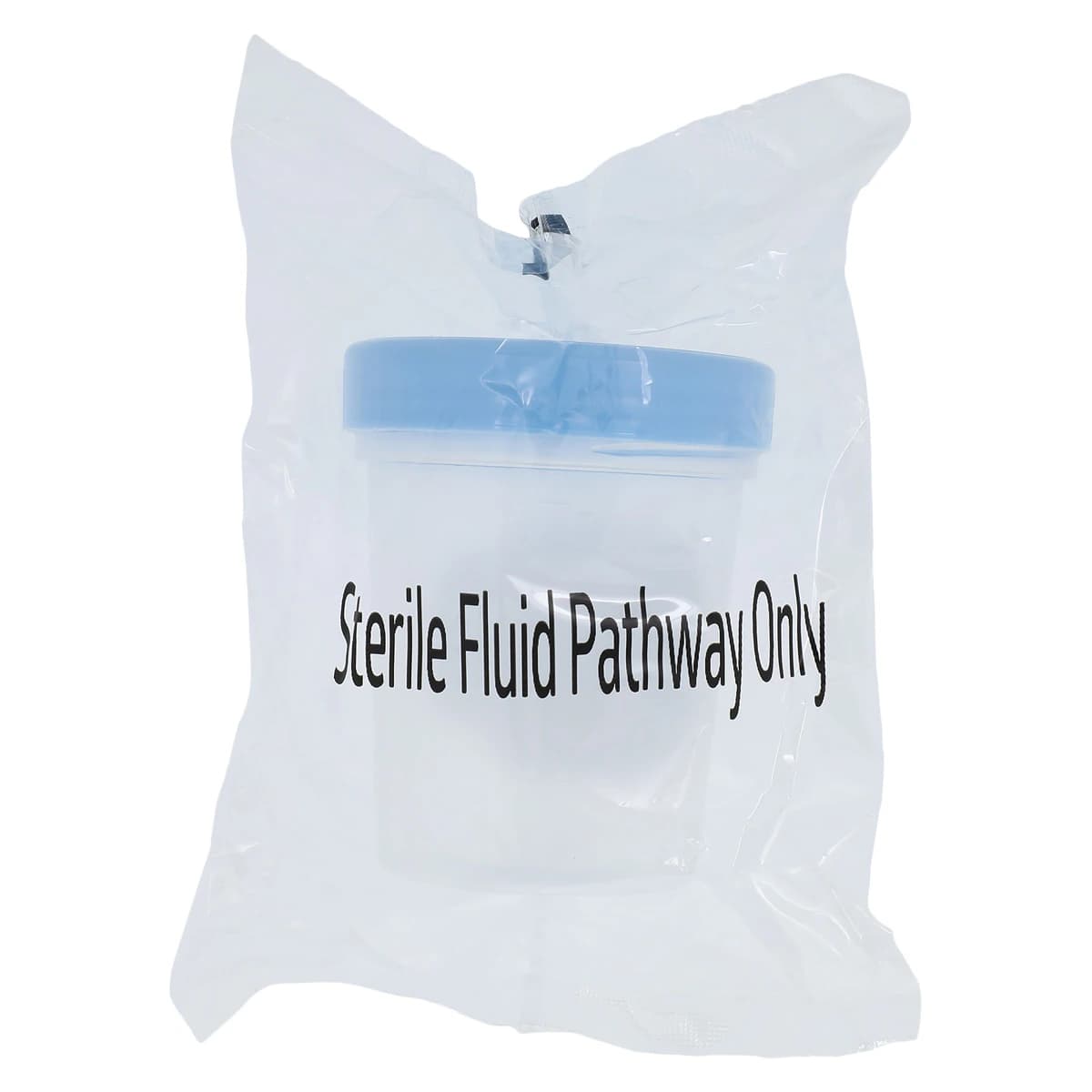 Medline Sterile Specimen Container, 4.5 oz, Silicone, Blue Screw Lid with ID Label, 100/Case thumbnail 3