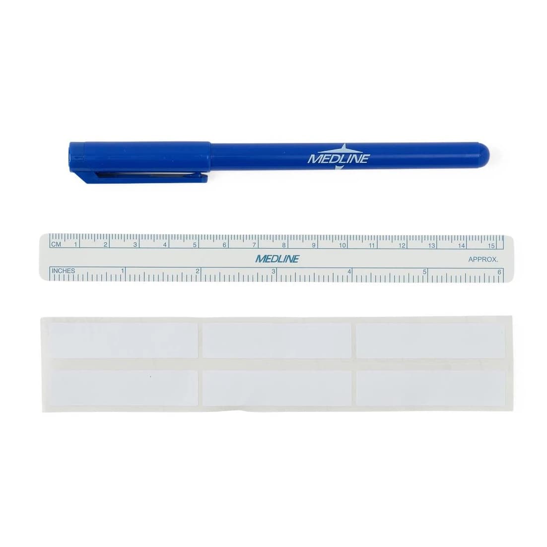 Medline Surgical Skin Marker with Ruler, Regular Tip, Violet, Sterile - Skin Marker W/Ruler - Image 1