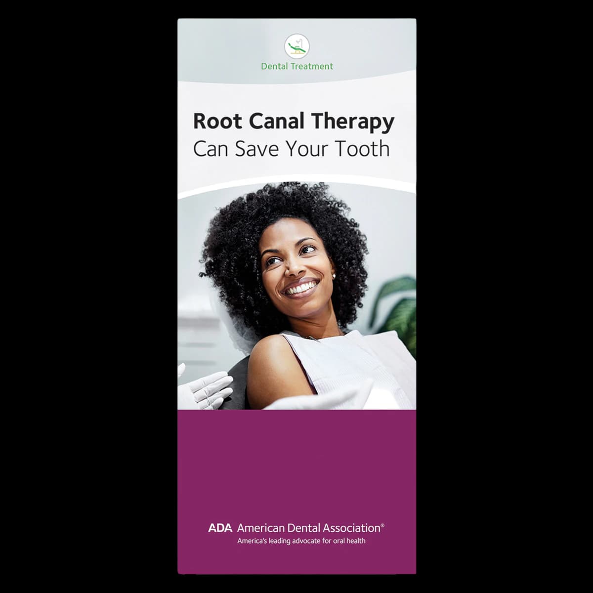 American Dental Assn Brochure Root Canal Treatment, 8 Panels, English, 50/Package - Brochure Root Canal Treatment - Image 1
