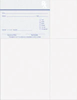 Laser Prescription Paper, Indiana Full Sheet, 8.5 in x 11 in, Detachable Top-Left Script, 500/Package - Laser Prescription Paper - Image 1