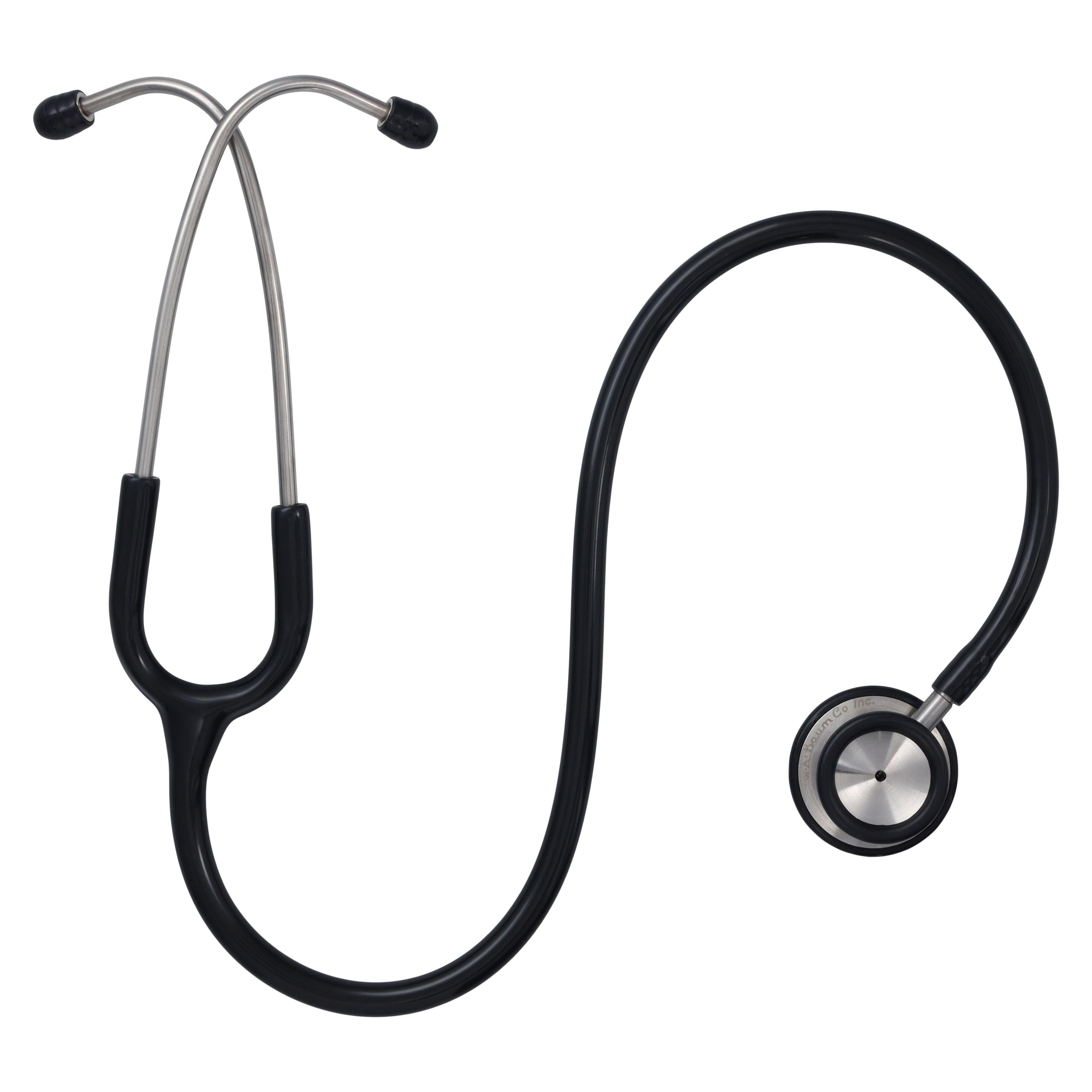 Cardiology Stethoscope, Adult, Black, Single Lumen Tubing, Each thumbnail 2