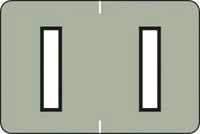 Sycom "I" End Tab Labels, 1" x 1.5", 500/Roll - Sycom "I" End Tab Labels - Image 1