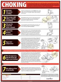 Comply Right Poster Lifesaving Choking English, Each, 01KWC87QB8C91VD8BX6PTES813 - Poster Choking - Image 1