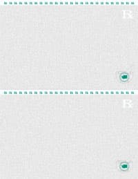 Laser RX Paper WA State, 8.5 in x 11 in, Half Sheet, Perforated, 500/Pk - Laser RX Paper WA State - Image 1