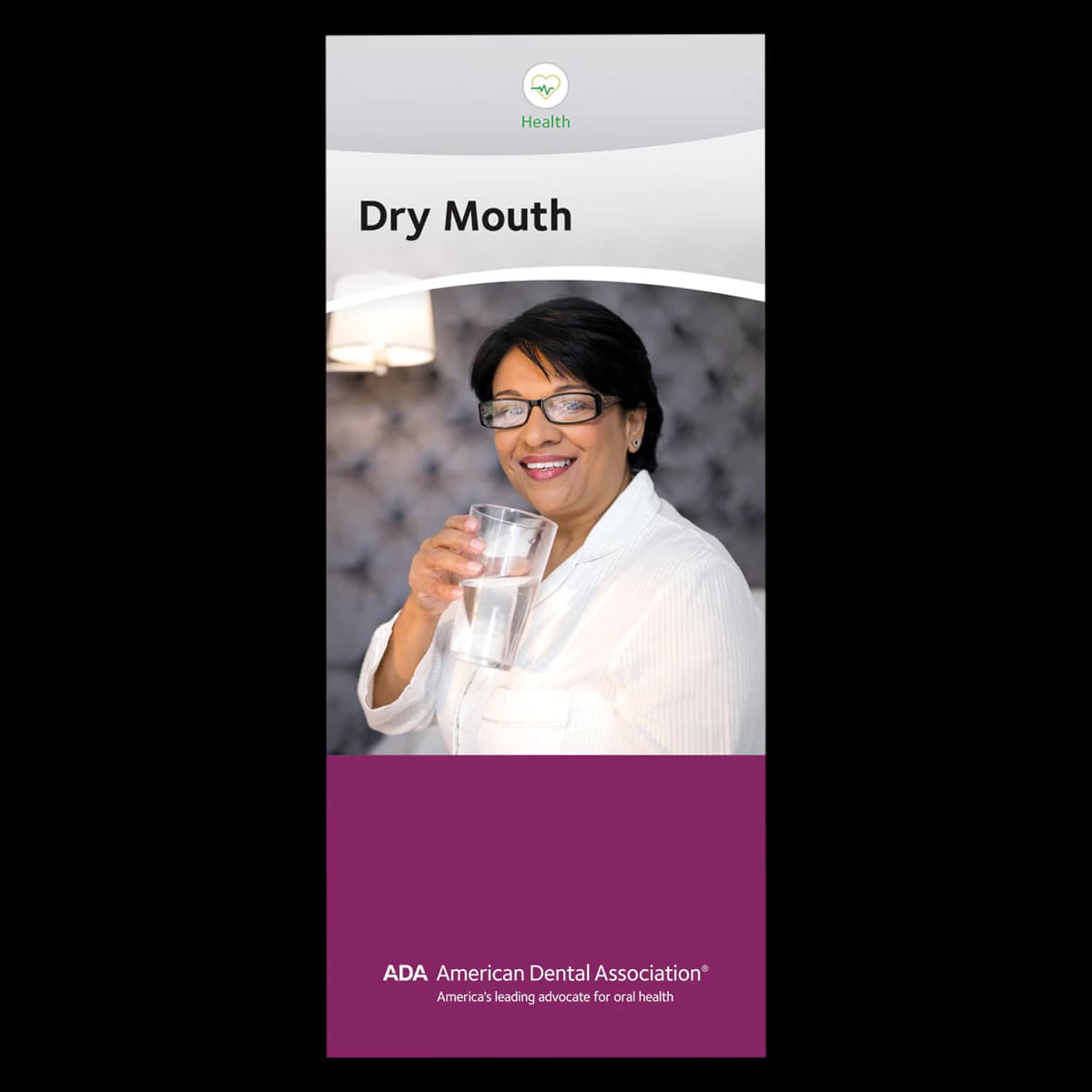 American Dental Assn Brochure Dry Mouth: Xerostomia, 6 Panels, English, 50/Package - Brochure Dry Mouth: Xerostomia - Image 1