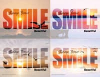Recall Card Smile Beautiful Assorted, Laser 4-Up, 8.5 in x 11 in, 200/Package - Recall Card Smile Beautful Ast - Image 1