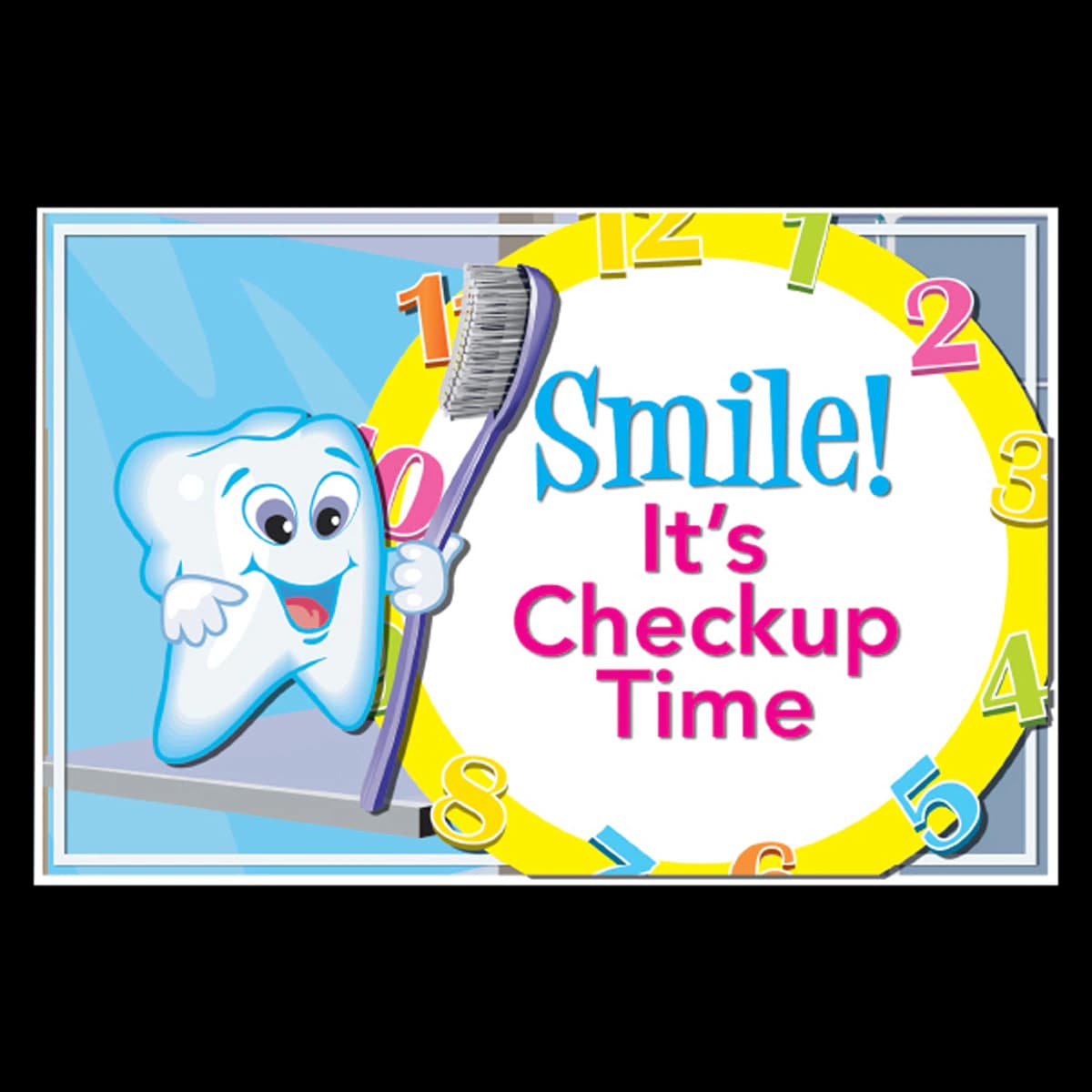 Checkup Time 4-Up Recall Cards, Laser/Deskjet, 200/Box, RC8594 - Checkup Time 4 Up (200) - Image 1