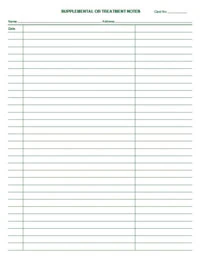 Form Supplemental Notes White, 8.5 in x 11 in, 2-Sided, 2-Hole Punch, 250/Package - Form Supplemental Notes White - Image 1