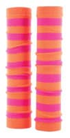 Med Sleeve Stripe Neon Orange/Pink Compression Sleeve, Adult Unisex, One Size, 1/Pair - Med Sleeve Stripe Neon Orange/ - Image 1