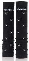 Med Sleeve Solid Bling, Adult Unisex, Black, Large, Nylon/Spandex, 1/Pair - Med Sleeve Solid Bling - Image 1