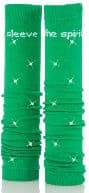 Med Sleeve Solid Bling Compression Arm Sleeve, Adult Unisex, Green, Nylon/Spandex, Large, 1 Pair - Med Sleeve Solid Bling - Image 1