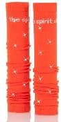 Med Sleeve Solid Bling Compression Arm Sleeve, Adult Unisex, Orange, Nylon/Spandex, Large, 1 Pair - Med Sleeve Solid Bling - Image 1