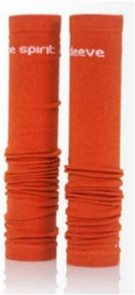 Med Sleeve Solid Burnt Orange Compression Arm Sleeve, Adult Unisex, One Size, Nylon/Spandex, 1 Pair - Med Sleeve Solid Burnt - Image 1