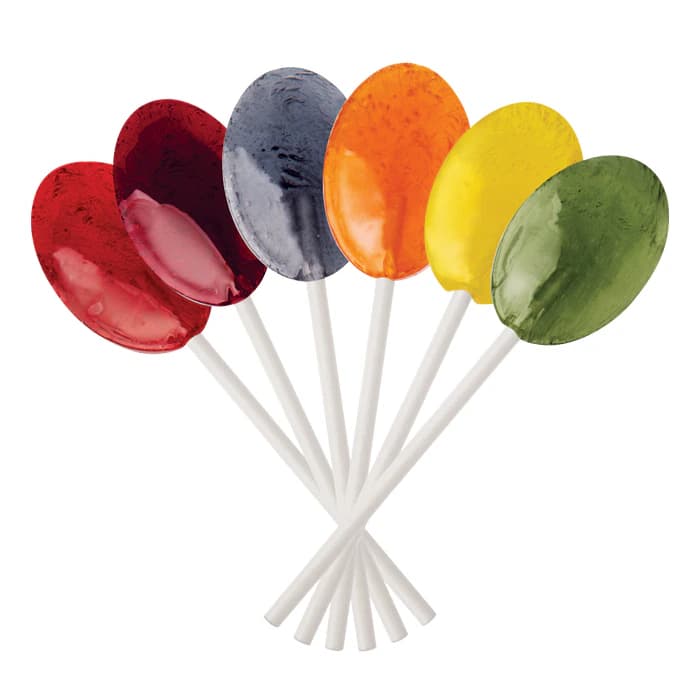 Dr. John's Sugar Free Classic Fruit Oval Lollipops, Assorted Flavors, 150/Bag - DJ Oval Pop- Fruit (150) - Image 1