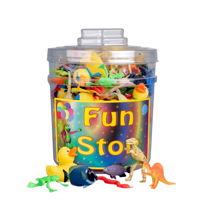 Sherman Specialty Assorted Animal Canister Mix, 144 Pieces, VA16 - Assorted Animal Canister of 144 Pieces - Image 1