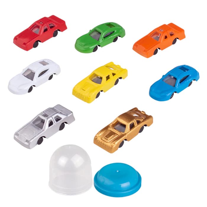 Mini Race Cars in 1" Capsules, Assorted Colors & Styles, 250/Pack, JV534 - -Mini Race Cars 1"Capsule (250) - Image 1