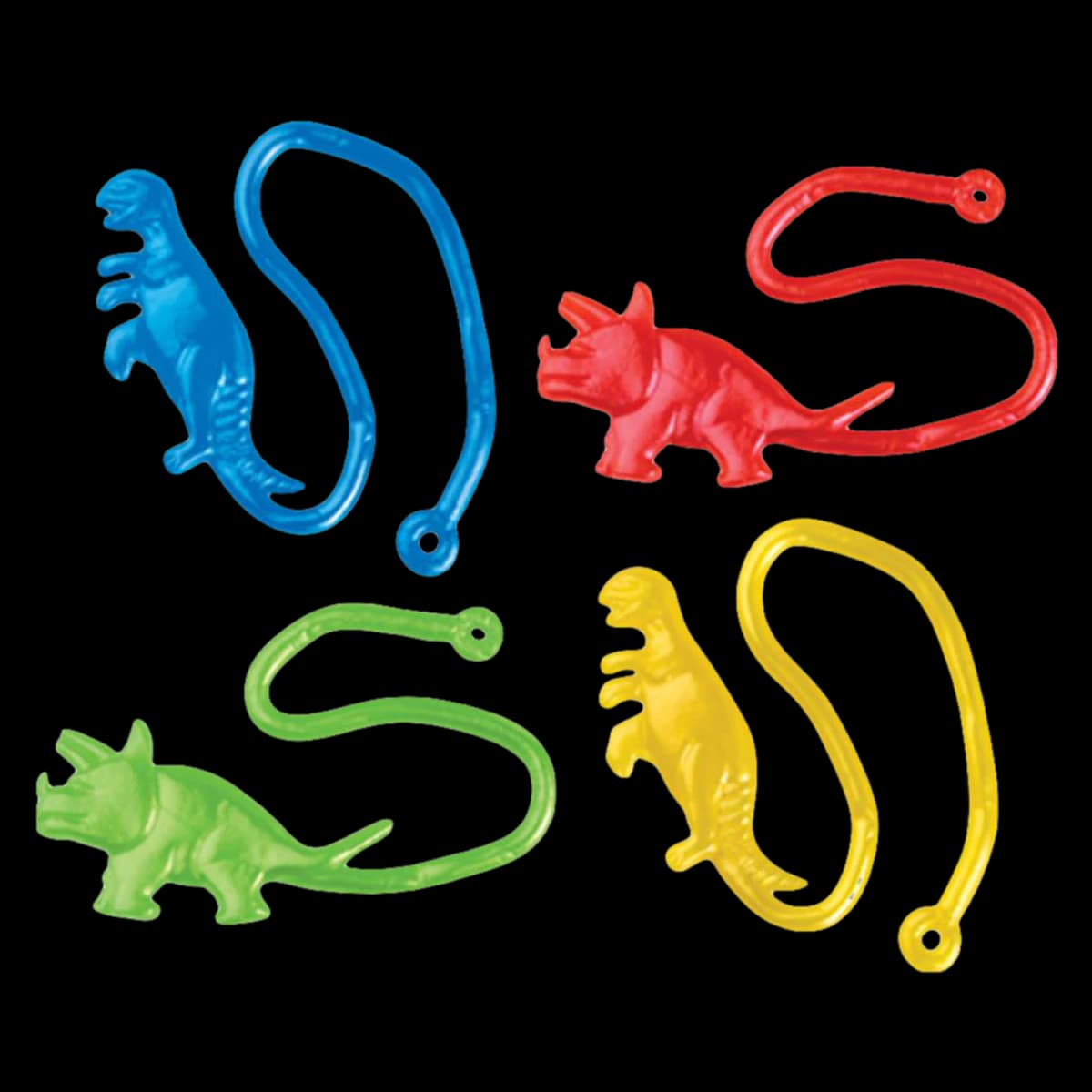 Sherman Specialty 3" Sticky Dinosaur Assortment, Assorted Colors, 12/Pack - 3" Sticky Dinosaur (12) - Image 1