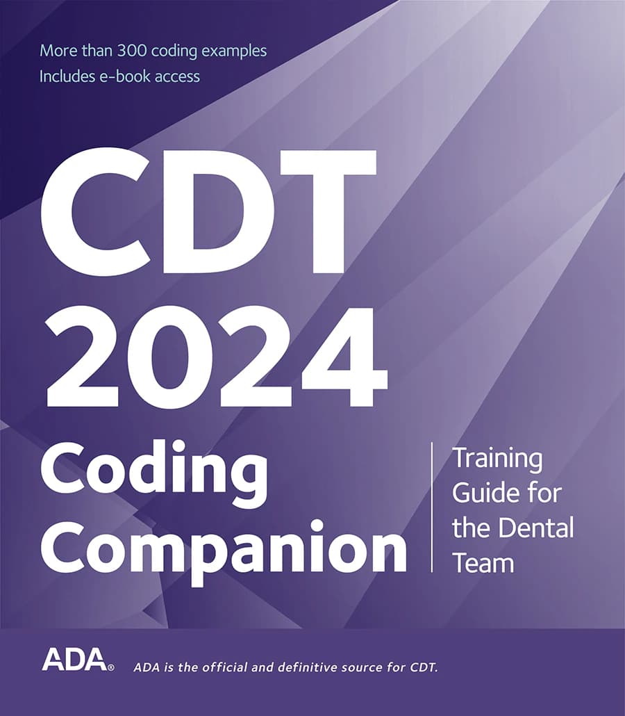 CDT 2024 Coding Companion: Training Guide for the Dental Office, Spiral Book with Ebook, 1 Each - CDT 2024 Coding Companion: Training Guide for the Dental Office - Image 1