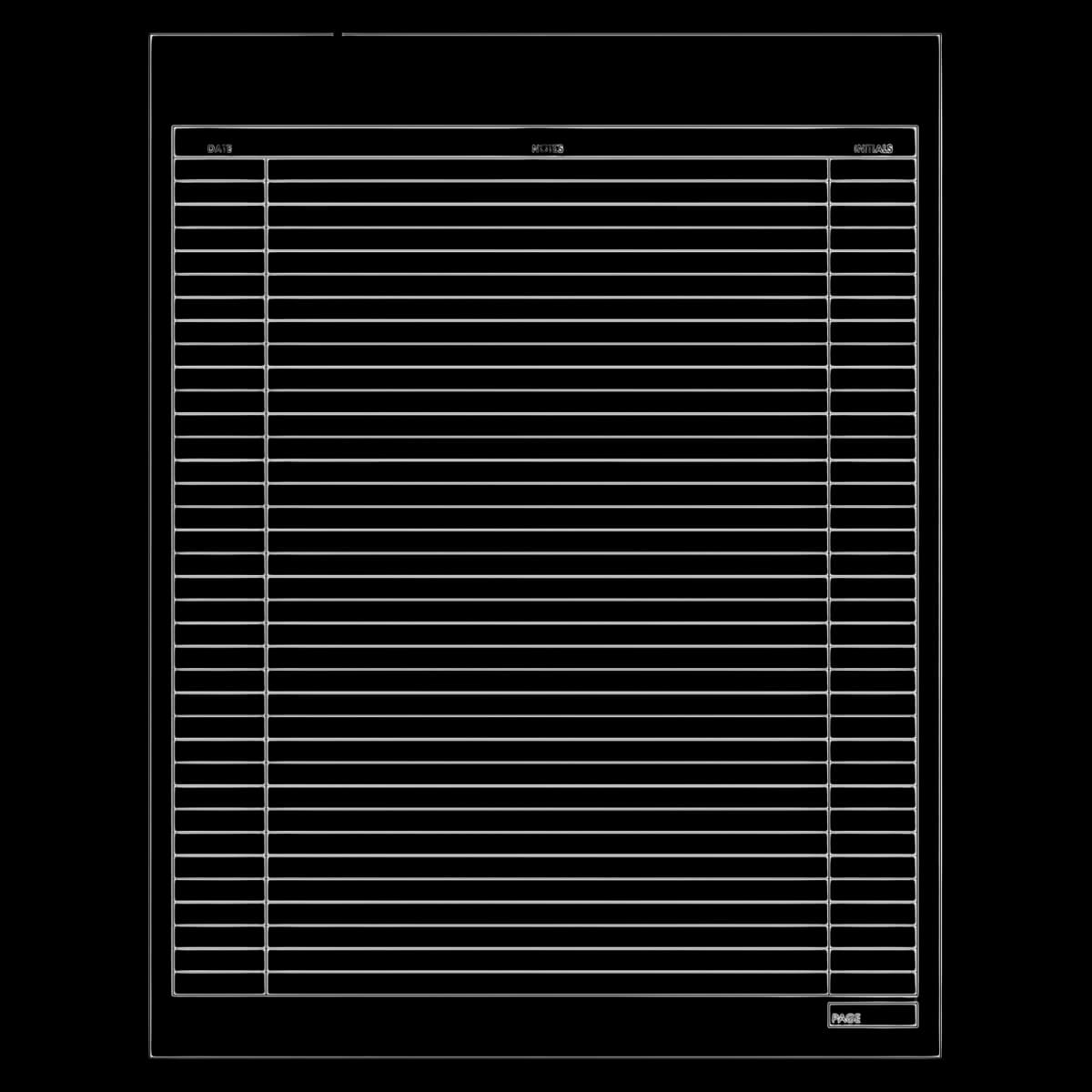 Wilmer Chart Form Treatment Notes, 2-Sided, 8.5 x 11 in, White, 100/Pk - Chart Form Treatment Notes - Image 1