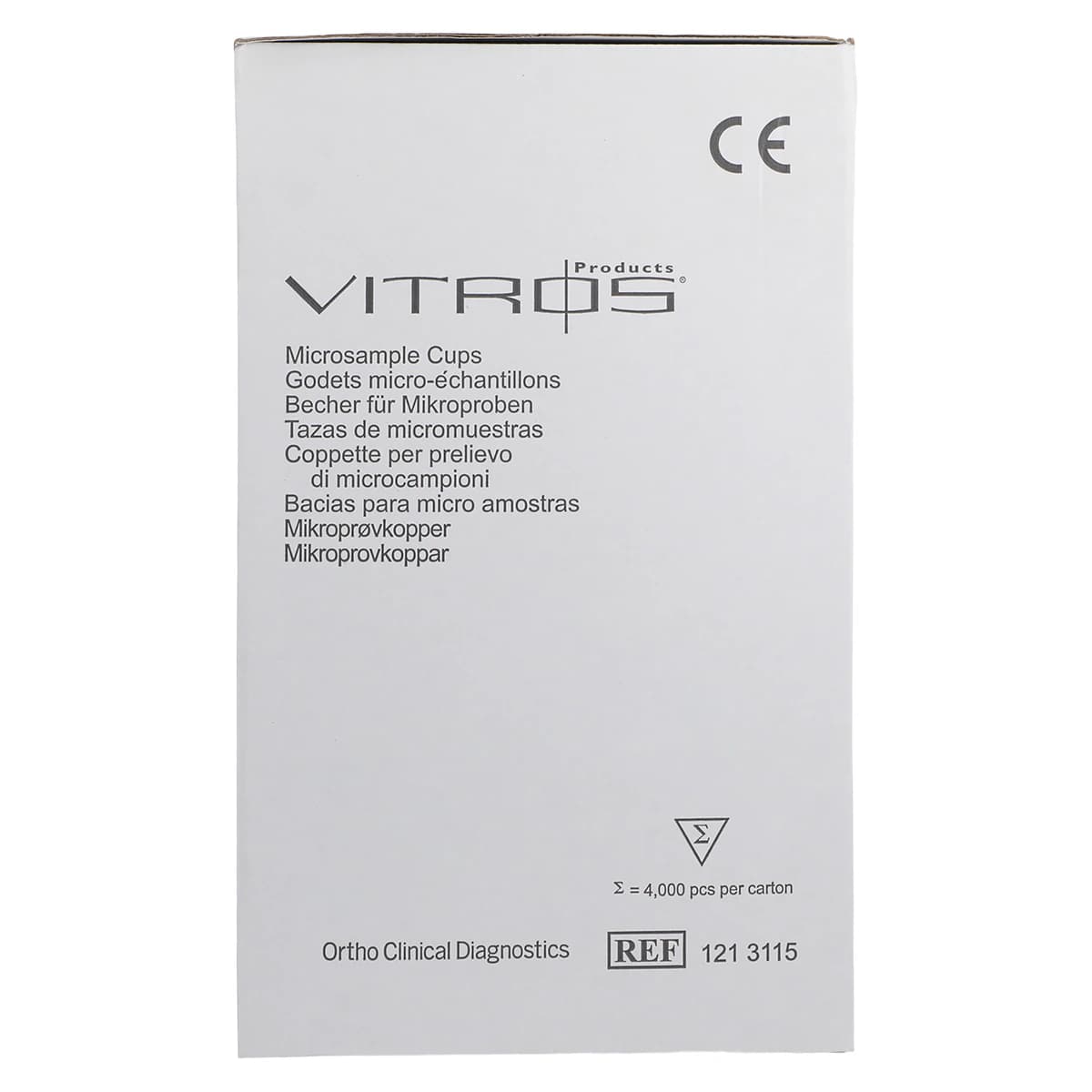 Micro Sample Cup for Vitros 250/4000 Analyzers, 4000/Package thumbnail 6