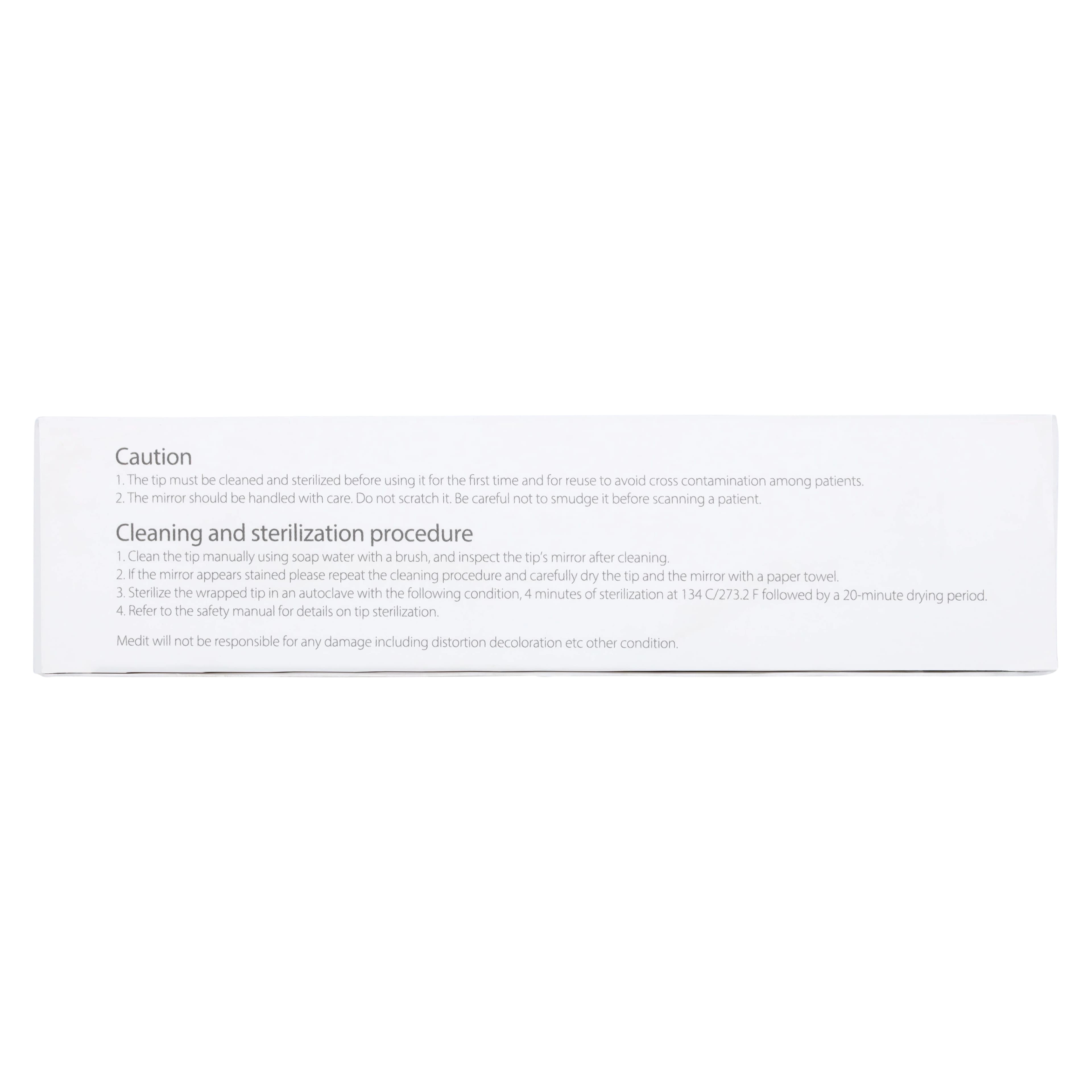 Medit Small Tip Set for i600/i700/i700W Intraoral Scanners, Autoclavable, Pack of 4, 3A0112485C0 thumbnail 6