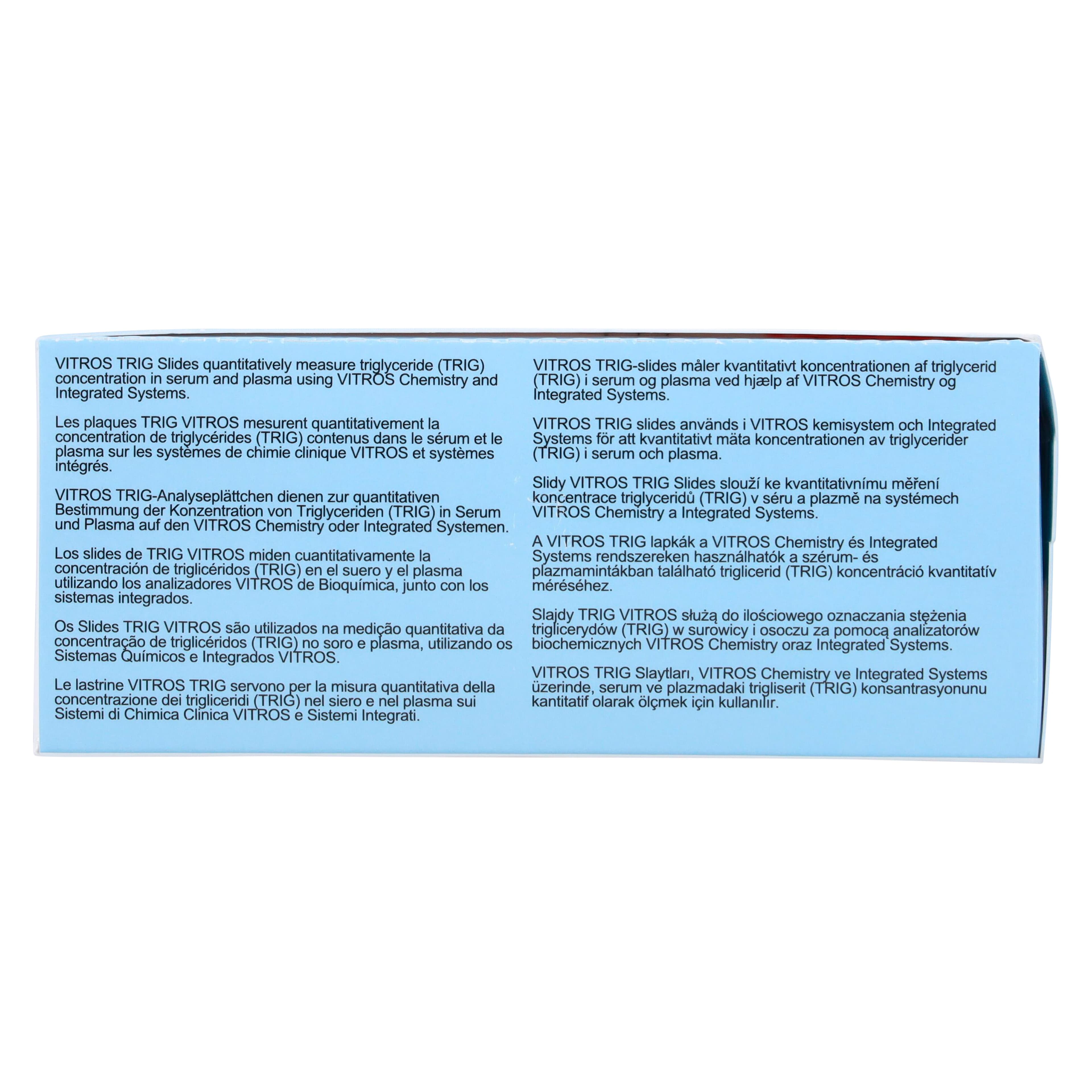 Vitros Triglyceride Slide, Reagent Test, 300/Box thumbnail 8