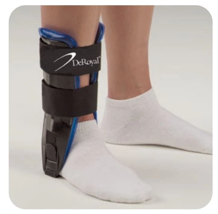 DeRoyal Stabilizing Stirrup Ankle Air Gel, Adult, Size Small, 8.5", Left/Right - Stirrup Ankle Air Gel 8.5" - Image 1