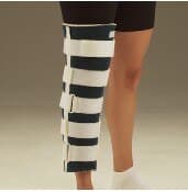 DeRoyal Immobilizer Knee Cutaway Contour, Adult Foam, 24" - Immbilzer Knee Cutaway Contour - Image 1