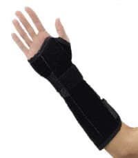 DeRoyal Splint Wrist/Forearm, Suede Leatherette, 11", Size X-Large, Right, Loop Lock - Splint Wrst/Forarm Loop Lock R - Image 1