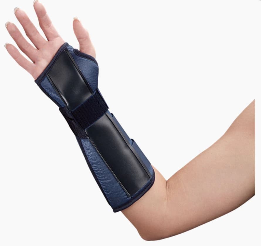DeRoyal Wrist/Forearm Splint, Tietex, Adult, Small, 8" - Wrist Splint - Image 1