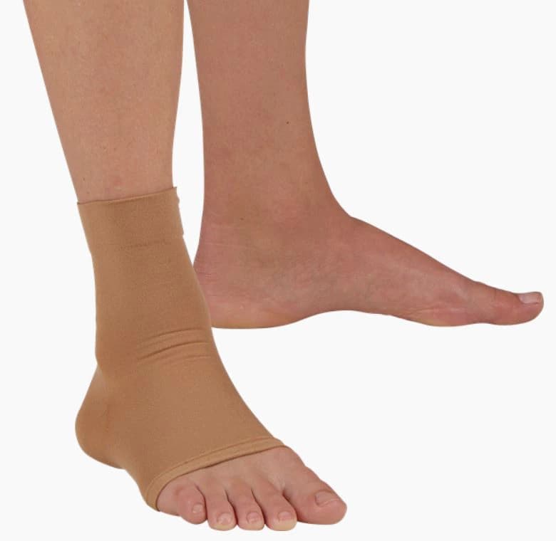 DeRoyal Stabilizing Sleeve Ankle, Elastic, Closed Heel, Adult Small (7-8"), Left/Right - Anklet Elastic W/Clsd Hl - Image 1