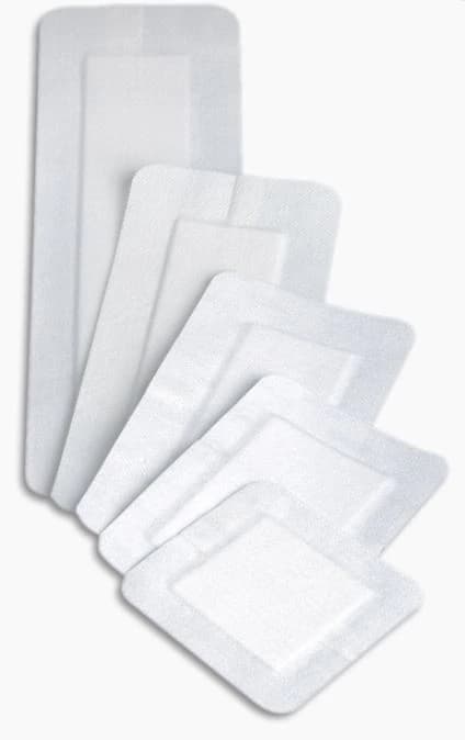 Covaderm Fabric Tape Island Dressing, 4" x 8", Sterile, Acrylic Adhesive, Non-Adherent, Latex-Free - Covaderm Dressing - Image 1