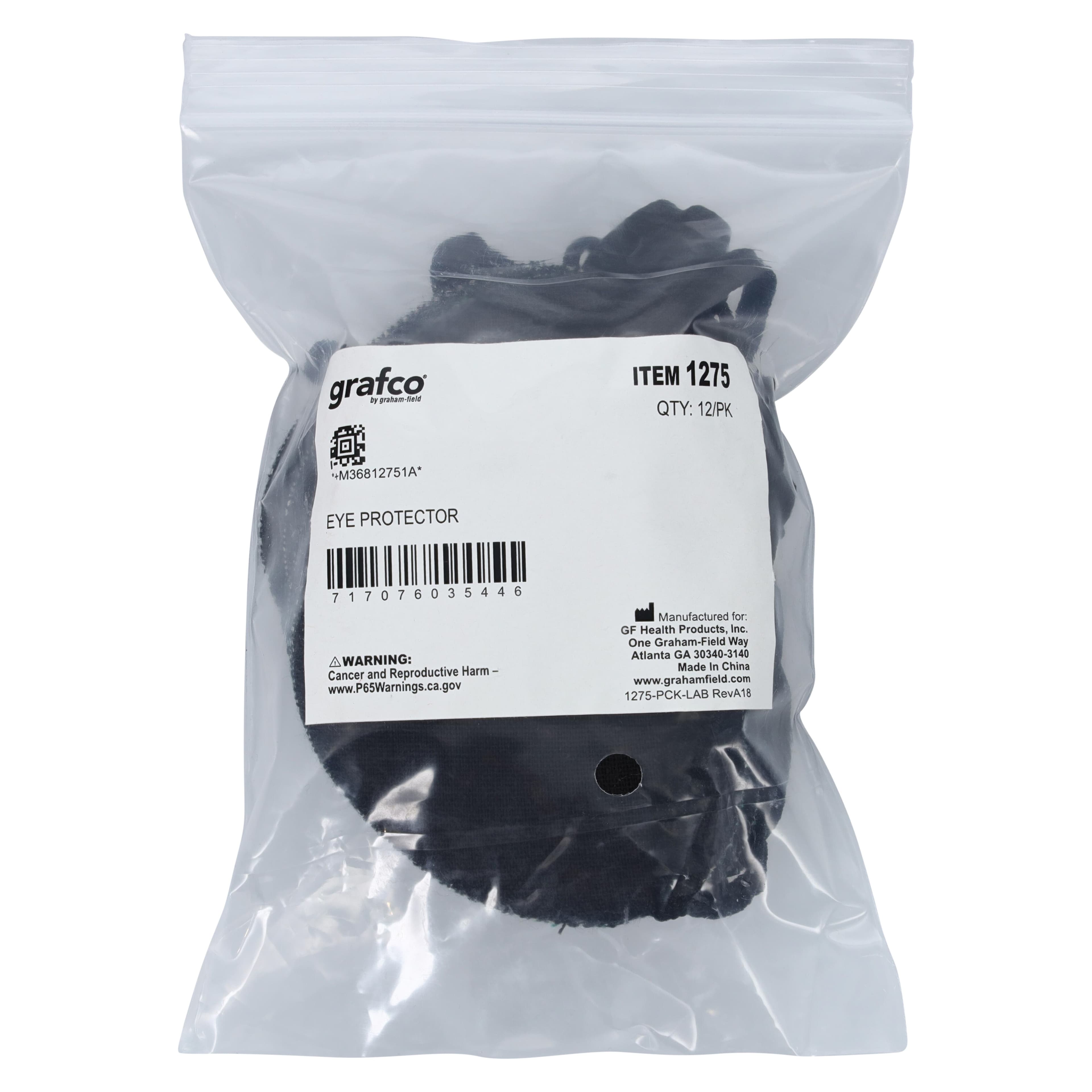 Graham-Field Convex Reusable Eye Protector, Black thumbnail 4