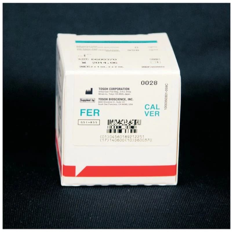 Tosoh AIA-Pack Ferritin Linearity Set, 2x4mL/2x2mL, for AIA Analyzers - Aia Pack Fer Line Read Set - Image 1