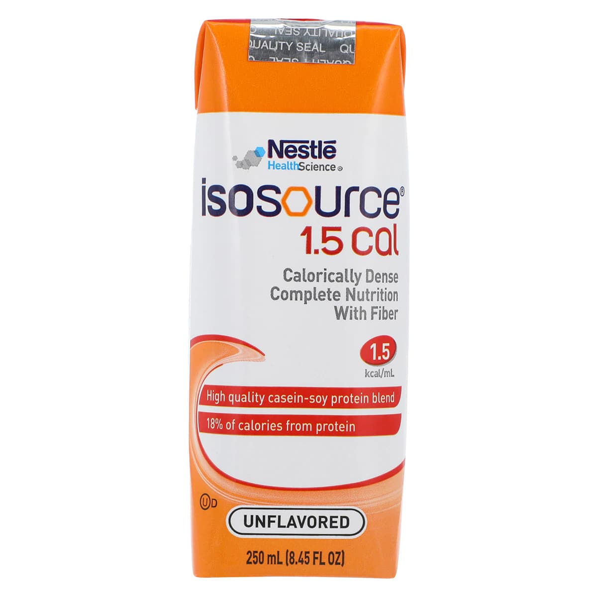 Isosource 1.5 Tube Feeding Formula, 1.5 Calorie, Unflavored, 250 mL Carton, 24/Case - Isosource 1.5 - Image 1