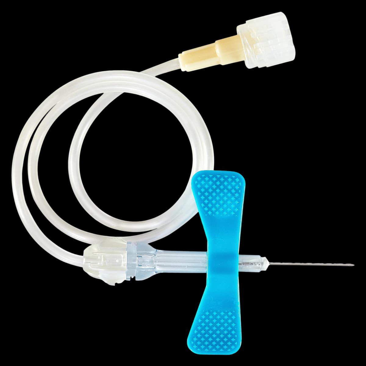 Nipro Medical SafeTouch Scalp Vein Set, 23 Gauge, 3/4", 12" Tubing, Luer Adapter, Light Blue, 500/Case - Scalp Vein Set Safe Touch - Image 1