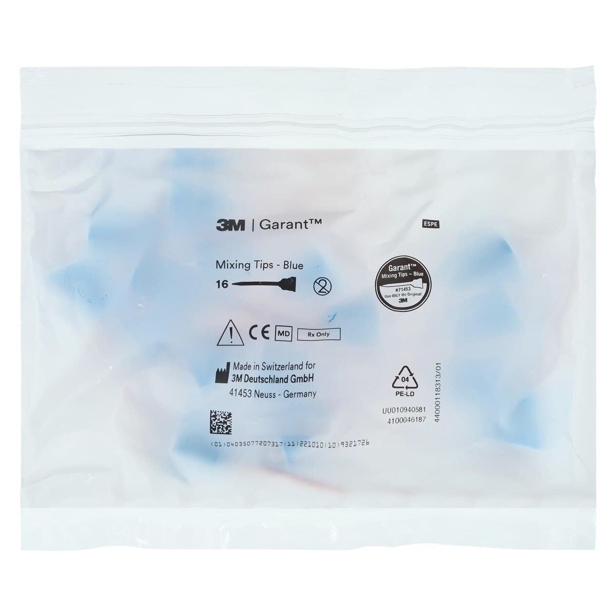 Solventum (3M) Protemp Plus Temporization Material Refill Cartridge, Shade B3, 50 ml (67 g), 1 Cartridge with 16 Blue Mixing Tips, 46961 thumbnail 4