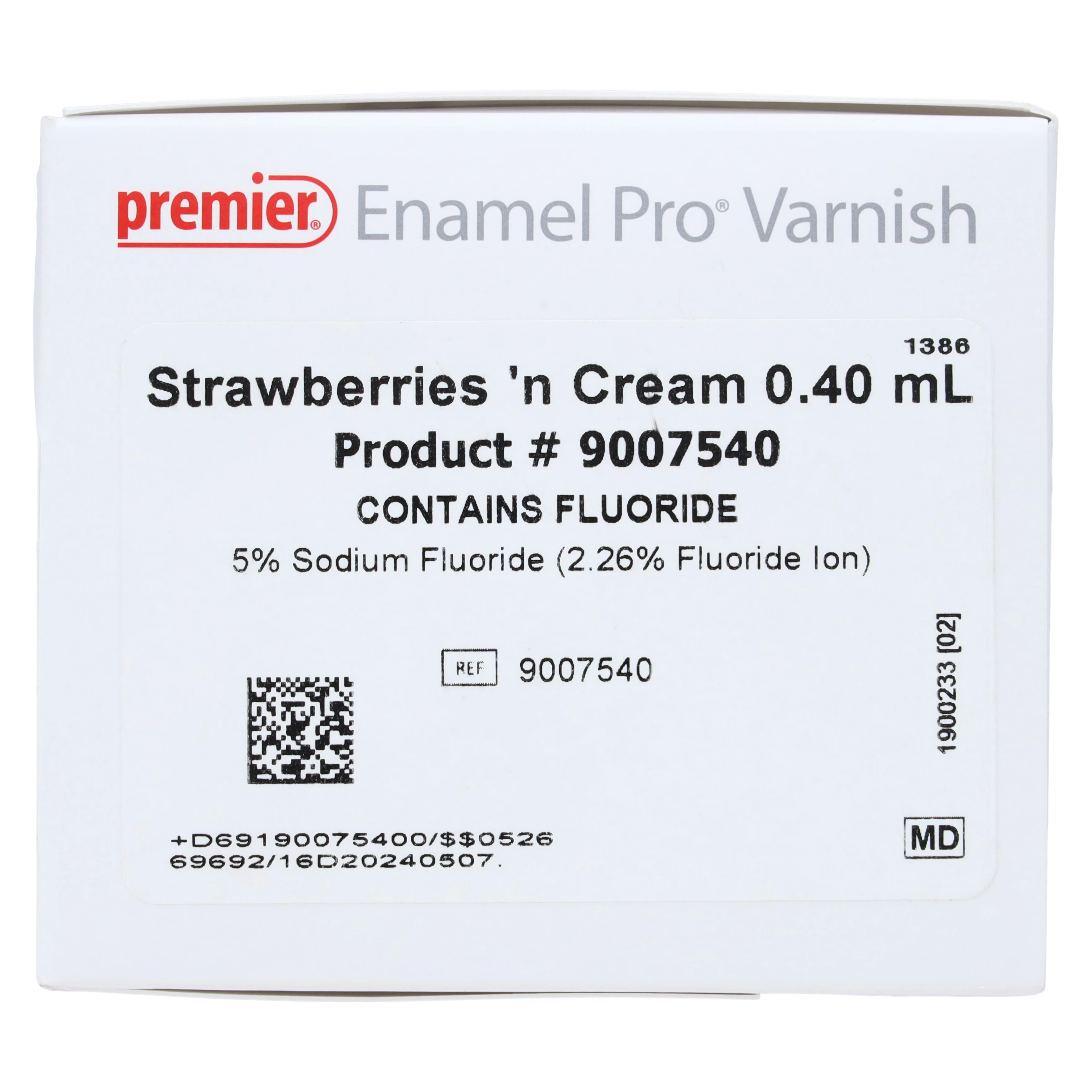 Enamel Pro Varnish, 5% Sodium Fluoride, Clear, Strawberries 'n Cream, 0.40 ml Unit Dose, 35/Pk, 9007540 thumbnail 4