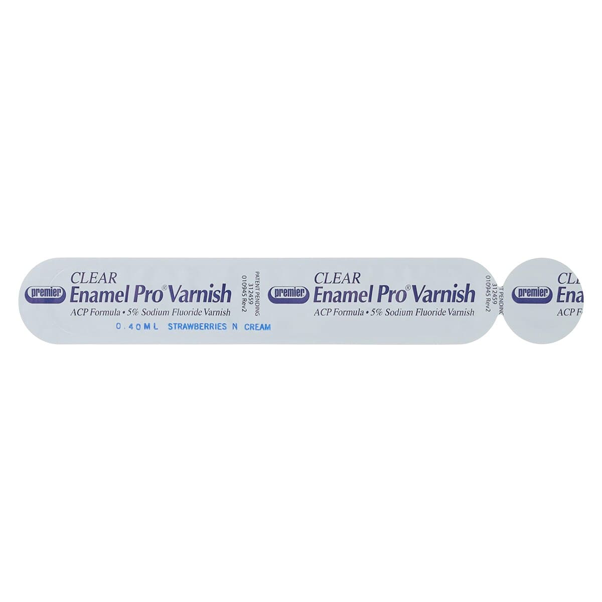 Premier Enamel Pro Varnish, Clear, Strawberries 'n Cream, 5% Sodium Fluoride with ACP, 0.4 mL Unit-Dose, 200/Bx, 9007543 thumbnail 2